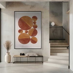 Tablou înramat „Circular Harmony” de THE MIUUS STUDIO