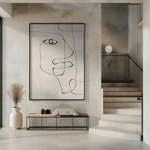Tablou înramat „Line Expression” de THE MIUUS STUDIO