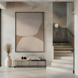 Tablou înramat „Curves of Serenity” de THE MIUUS STUDIO