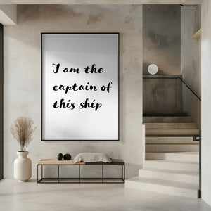 Tablou înramat „I am the captain of this ship” de Pictufy Studio II