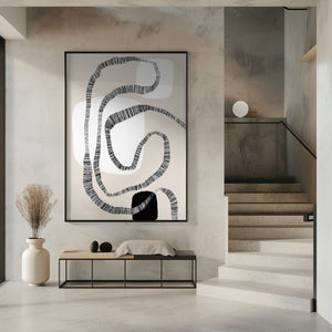 Tablou înramat „Monochrome Paths” de uplusmestudio