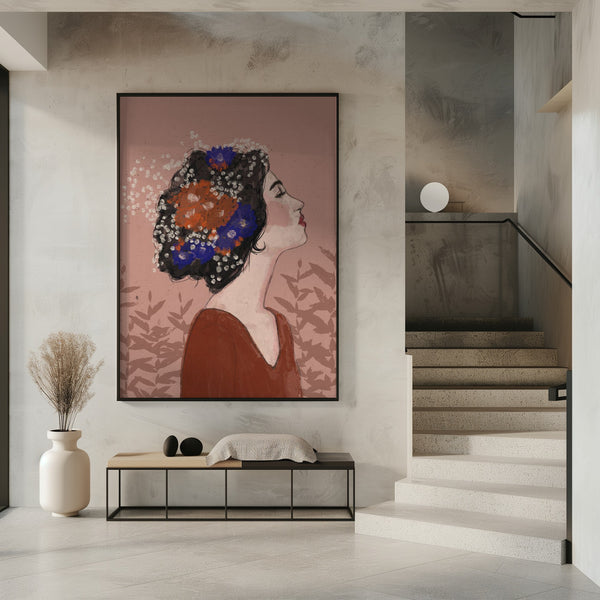 Tablou înramat „Blossoms in Profile” de Treechild