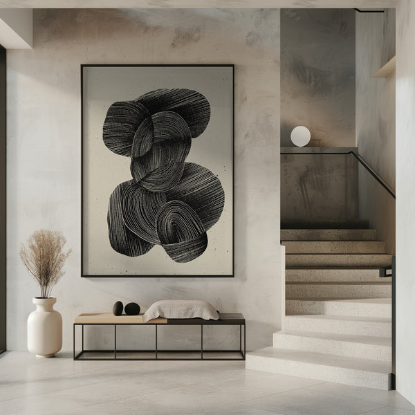 Tablou înramat „Fluid Echoes” de Treechild