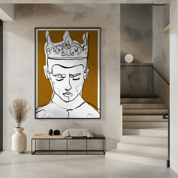Tablou înramat „Silent Monarch” de Treechild