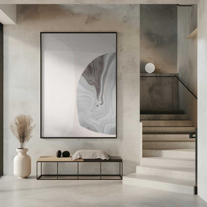 Tablou înramat „Marble Texture with Fluid Lines” de uplusmestudio