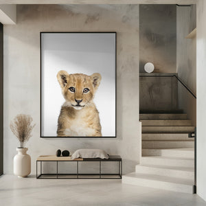 Tablou înramat „Baby Lion” de Kathrin Pienaar