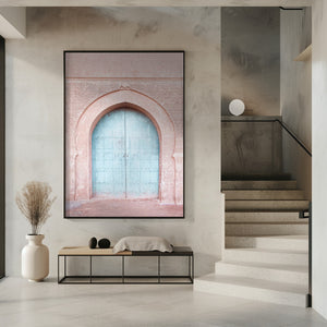 Tablou înramat „Turquoise Door” de Kathrin Pienaar