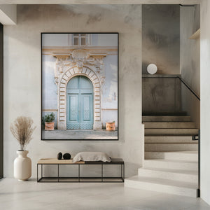 Tablou înramat „Blue tones of Rome - Italy travel photography” de Raisa Zwart