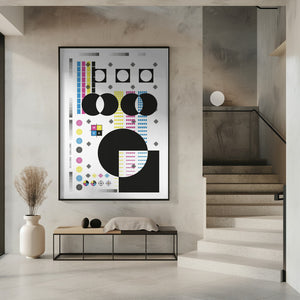 Tablou înramat „CMYK” de SERGIO ORTIZ