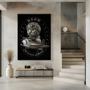 Tablou înramat „meow academy” de Adam Lawless
