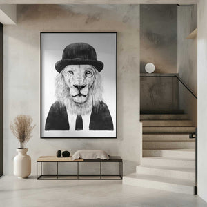 Tablou înramat „Sir Lion” de Balazs Solti