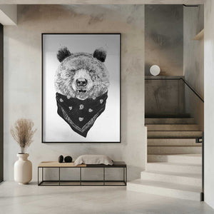 Tablou înramat „Wild bear” de Balazs Solti