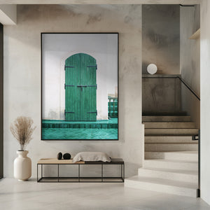 Tablou înramat „Marrakesh Green Door” de Raisa Zwart