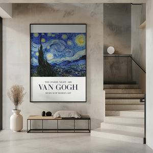 Tablou înramat „The Starry Night” de Vincent Van Gogh
