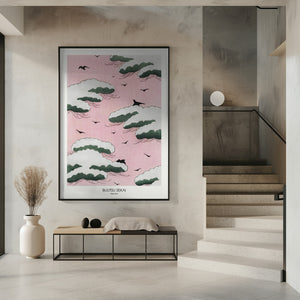 Tablou înramat „Pink Sky” de Bijutsu Sekai