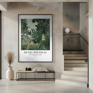 Tablou înramat „The Equatorial Jungle” de Henri Rousseau