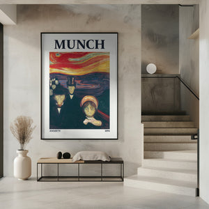 Tablou înramat „Anxiety” de Edvard Munch