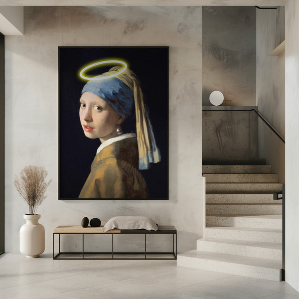 Tablou înramat „Girl With A Halo” de Artelele