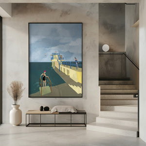 Tablou înramat „Blackrock, Salthill, Galway Ireland Art Print” de Charlotte Trudgett