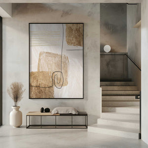 Tablou înramat „Aesthetic Gold-1” de Sally Ann Moss