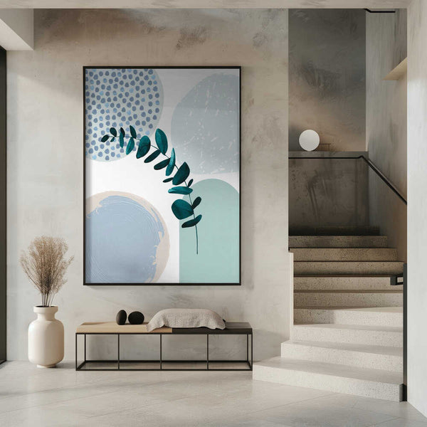 Tablou înramat „Blue green boho-2” de Sally Ann Moss