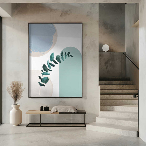 Tablou înramat „Blue green boho-1” de Sally Ann Moss