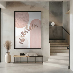 Tablou înramat „boho pink-3” de Sally Ann Moss