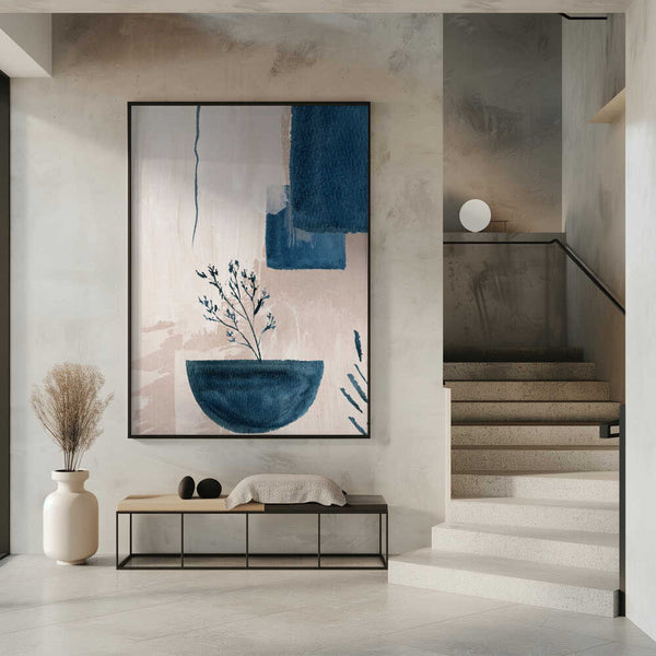 Tablou înramat „Calm Blues-3” de Sally Ann Moss