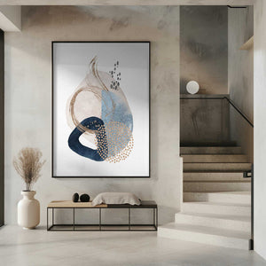 Tablou înramat „Smooth Shapes-3” de Sally Ann Moss
