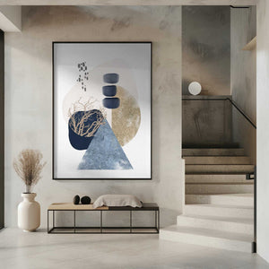 Tablou înramat „Smooth Shapes-2” de Sally Ann Moss