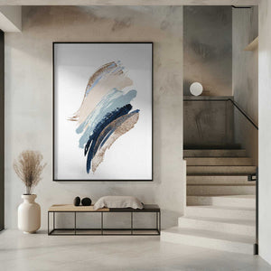 Tablou înramat „Smooth Shapes-1” de Sally Ann Moss