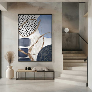 Tablou înramat „Aesthetic Blues-3” de Sally Ann Moss