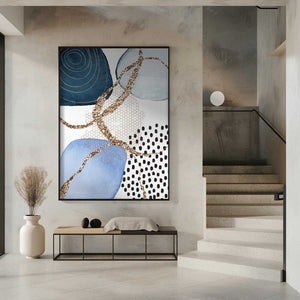 Tablou înramat „Aesthetic Blues-2” de Sally Ann Moss
