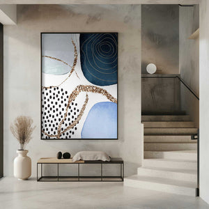 Tablou înramat „Aesthetic Blues-1” de Sally Ann Moss