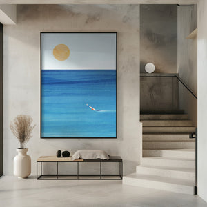 Tablou înramat „Sea Swim” de longwayhome