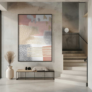 Tablou înramat „Delicate Pink-3” de Sally Ann Moss