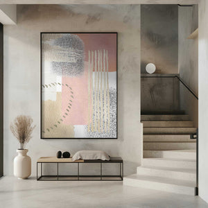 Tablou înramat „Delicately Pink-1” de Sally Ann Moss