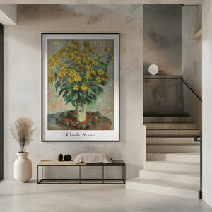 Tablou înramat „Jerusalem Artichoke Flowers” de Claude Monet