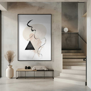 Tablou înramat „Simple-Beige-3” de Sally Ann Moss