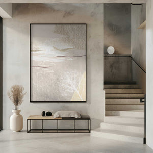 Tablou înramat „Calm Ivory-3” de Sally Ann Moss
