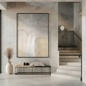 Tablou înramat „Calm Ivory-2” de Sally Ann Moss