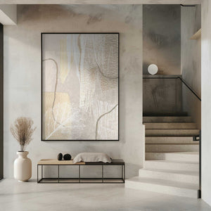 Tablou înramat „Calm Ivory-1” de Sally Ann Moss