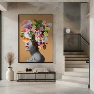 Tablou înramat „Floral portrait” de Frida Floral Studio