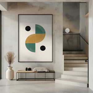 Tablou înramat „Geometric Harmony” de THE MIUUS STUDIO