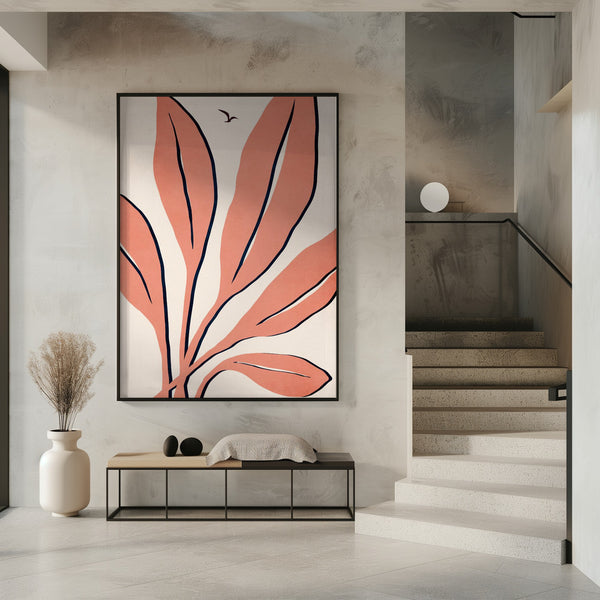 Tablou înramat „Ophelia   Rosé” de Kubistika