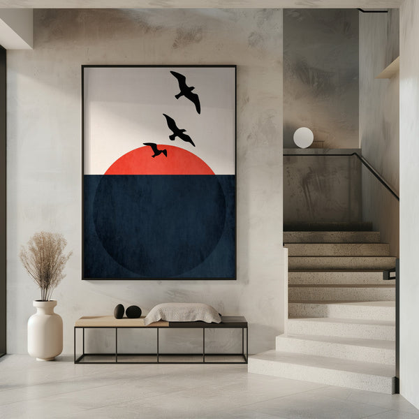 Tablou înramat „Sunset Breeze” de Kubistika