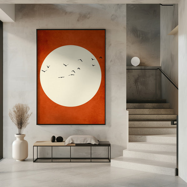 Tablou înramat „Warming Feelings” de Kubistika