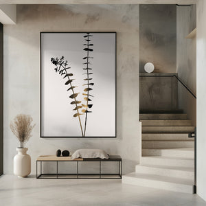 Tablou înramat „Eucalyptus Dark Gold” de Kubistika