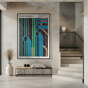 Tablou înramat „Pompidou” de Florent Bodart