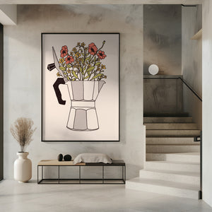 Tablou înramat „Moka Flowers” de Florent Bodart